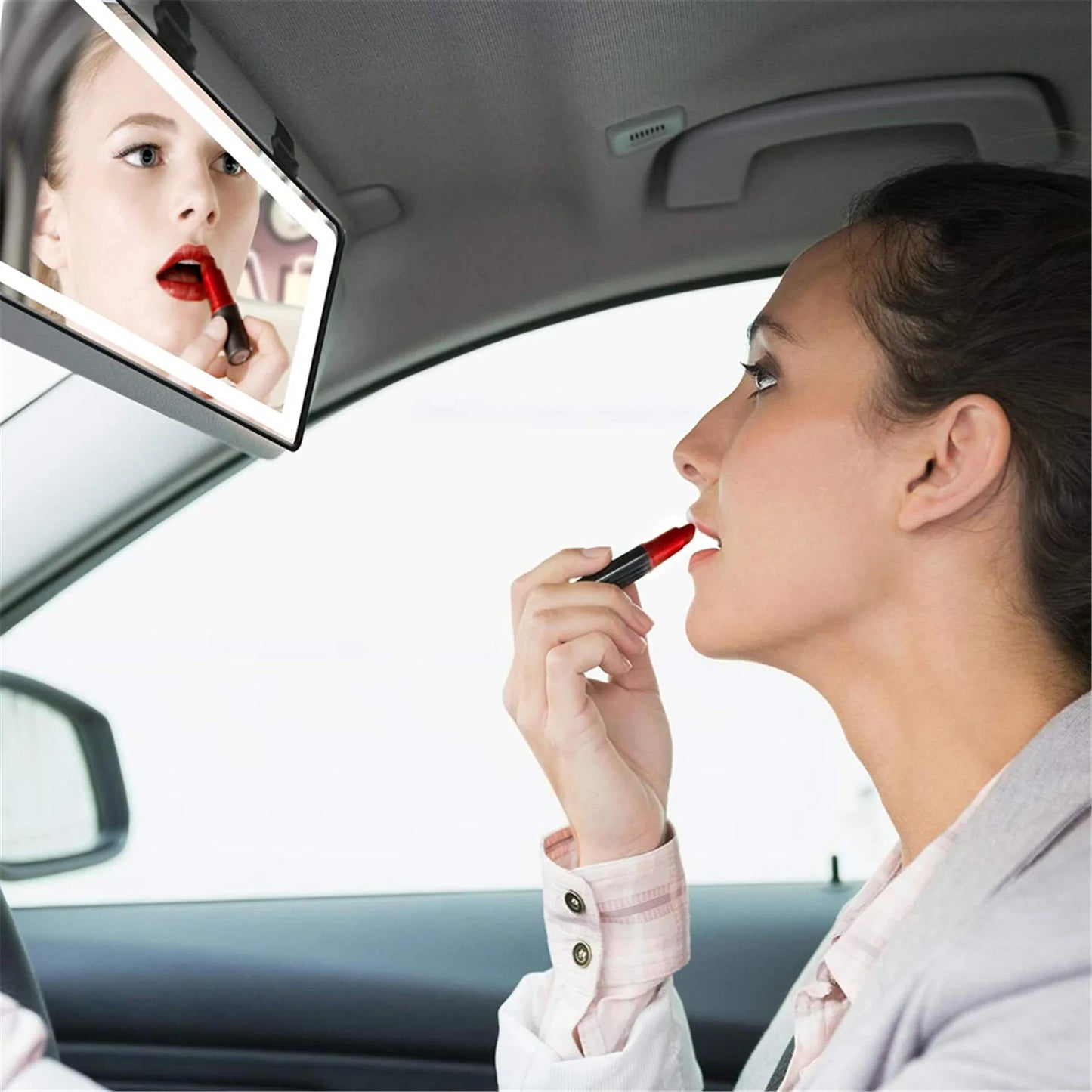 GlamDrive Mirror → Auto LED Make-up Spiegel