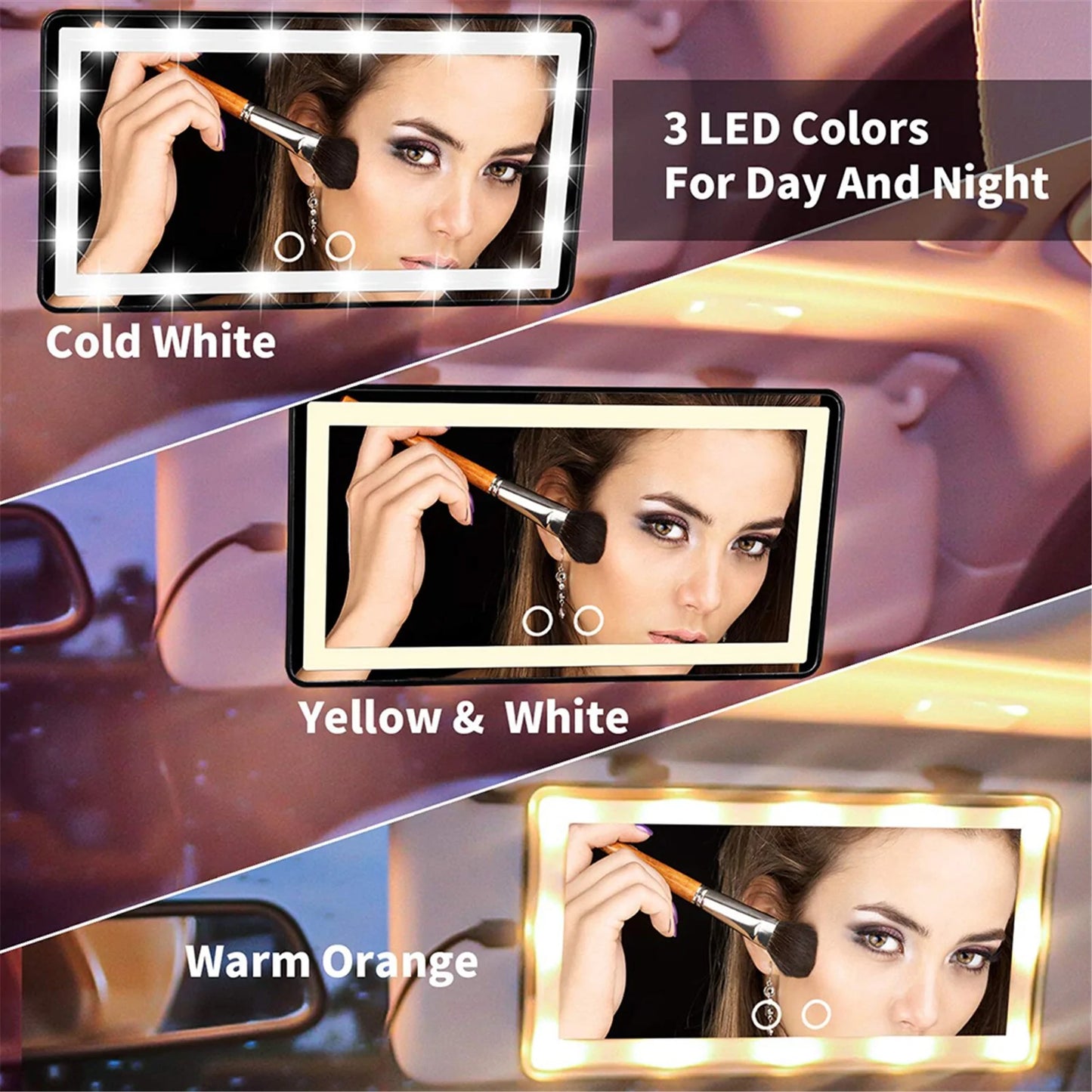 GlamDrive Mirror → Auto LED Make-up Spiegel